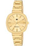 Crestello Gold Metal Analog Womens Watch