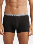 Jockey US20 Men Super Combed Cotton Elastane Solid Trunk with Ultrasoft Waistband - Black