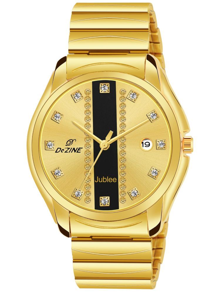     			Dezine Gold Metal Analog Men's Watch