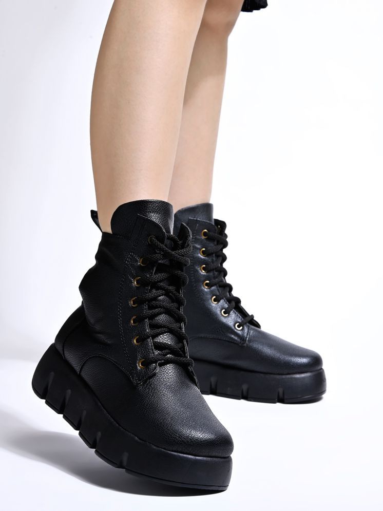     			Stylestry Black Women's Ankle Length Boots