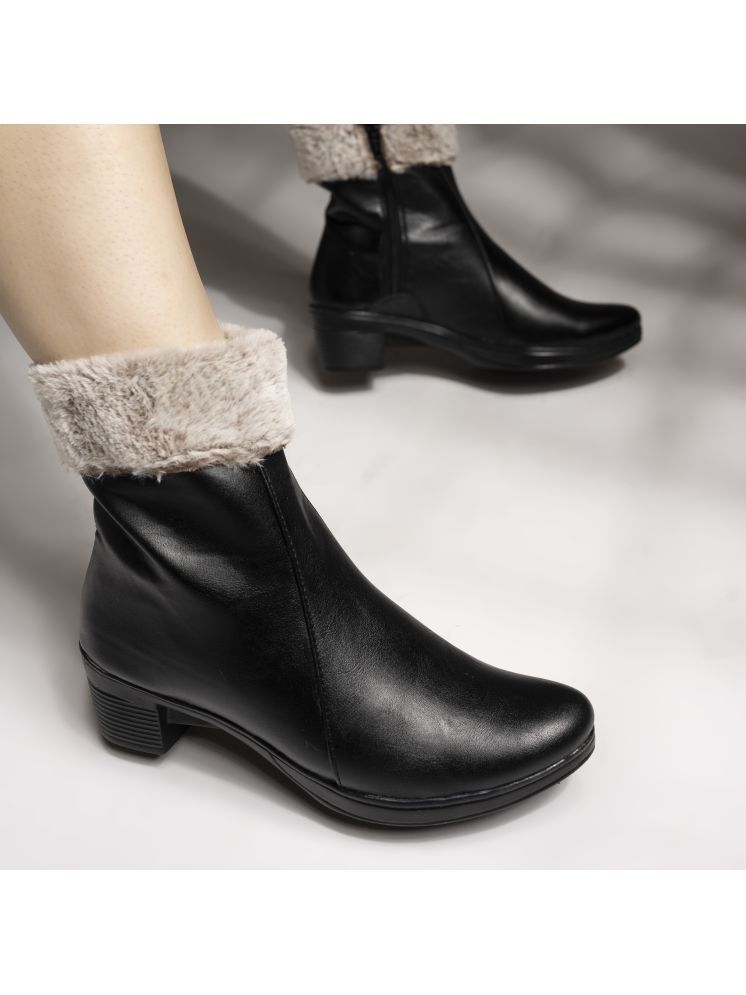     			Stylestry Black Women's Ankle Length Boots