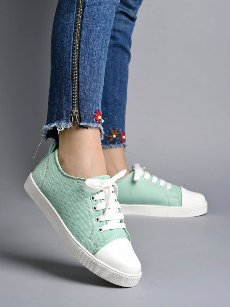     			Stylestry Green Women's Sneakers