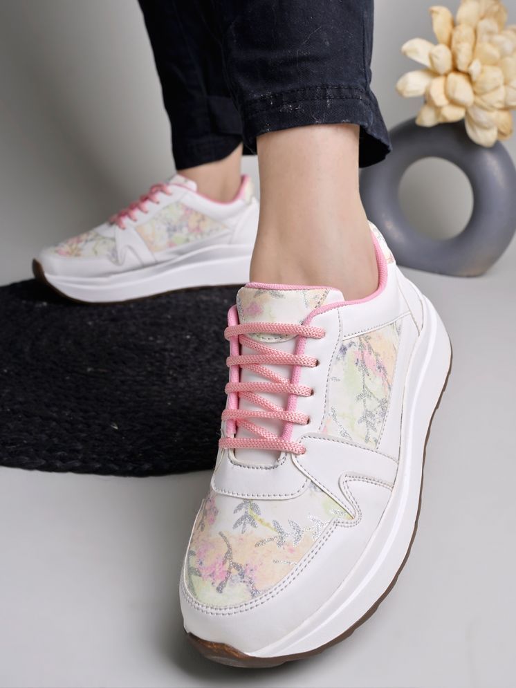     			Stylestry Pink Women's Sneakers