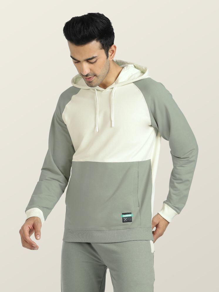     			XYXX Cotton Blend Hooded Men's Sweatshirt - Off-White ( Pack of 1 )