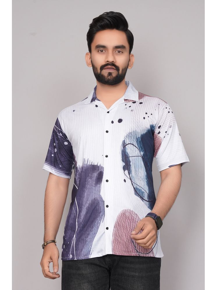     			colorwings Cotton Blend Regular Fit Printed Half Sleeves Men's Casual Shirt - Multi ( Pack of 1 )