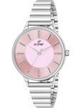 Dezine Silver Stainless Steel Analog Womens Watch