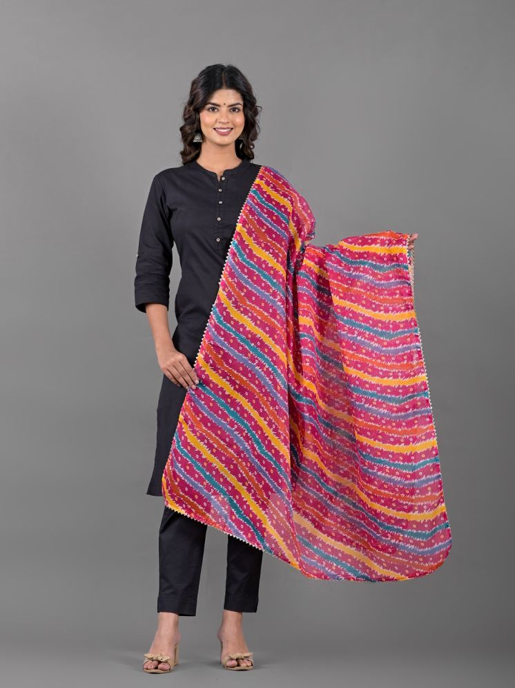     			Anjaneya Creations Multicolor Cotton Blend Women's Dupatta - ( Pack of 1 )