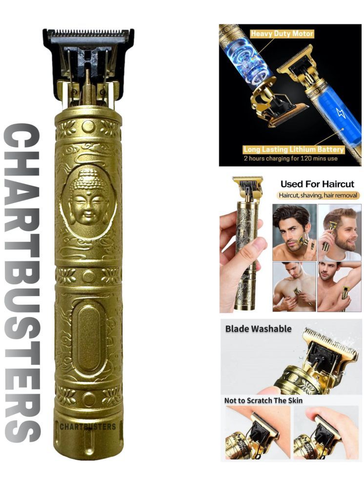     			CHARTBUSTERS B - 001 Gold Cordless Beard Trimmer With 30 minutes Runtime