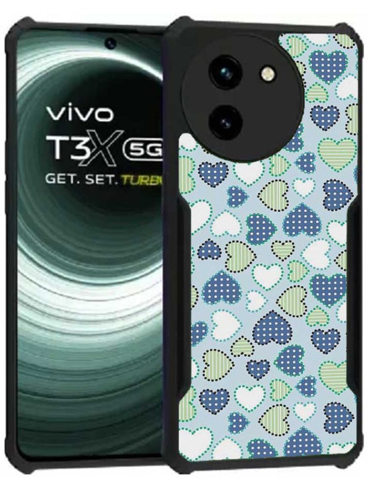     			COBERTA Multicolor Printed Back Cover Polycarbonate Compatible For Vivo T3x 5G ( Pack of 1 )