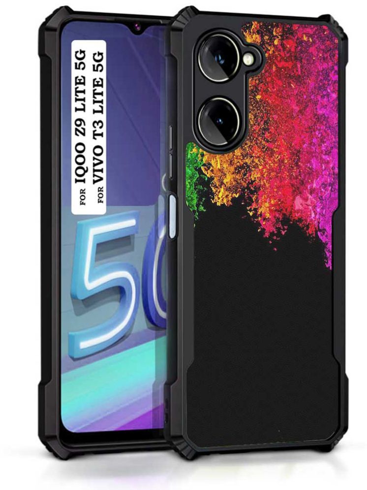     			COBERTA Multicolor Printed Back Cover Polycarbonate Compatible For Vivo T3 Lite 5G ( Pack of 1 )