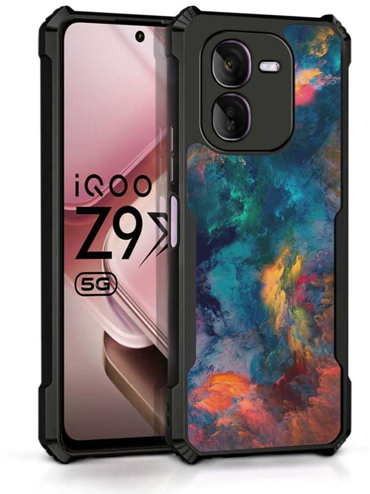     			COBERTA Multicolor Printed Back Cover Polycarbonate Compatible For iQOO Z9x 5G ( Pack of 1 )