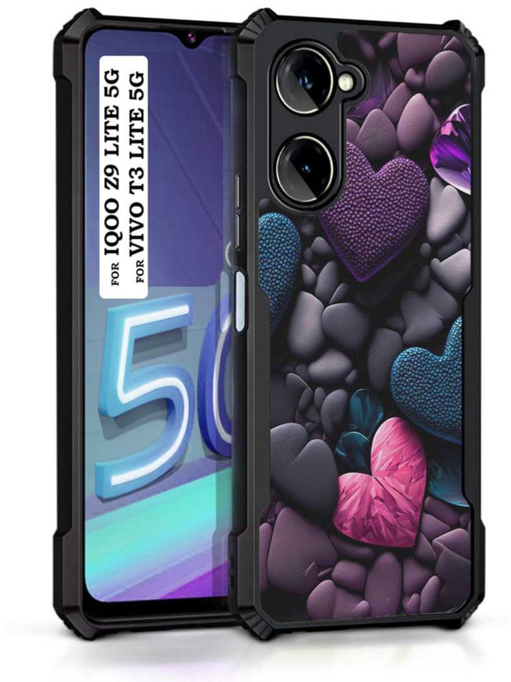     			COBERTA Multicolor Printed Back Cover Polycarbonate Compatible For Vivo T3 Lite 5G ( Pack of 1 )