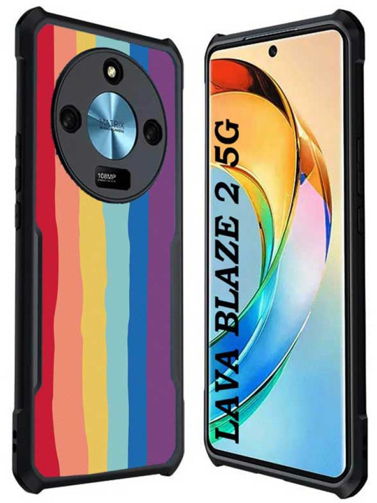     			COBERTA Multicolor Printed Back Cover Polycarbonate Compatible For Lava Blaze 2 ( Pack of 1 )