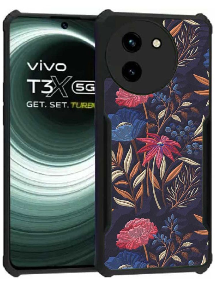     			COBERTA Multicolor Printed Back Cover Polycarbonate Compatible For Vivo T3x 5G ( Pack of 1 )