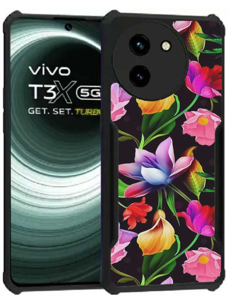     			COBERTA Multicolor Printed Back Cover Polycarbonate Compatible For Vivo T3x 5G ( Pack of 1 )