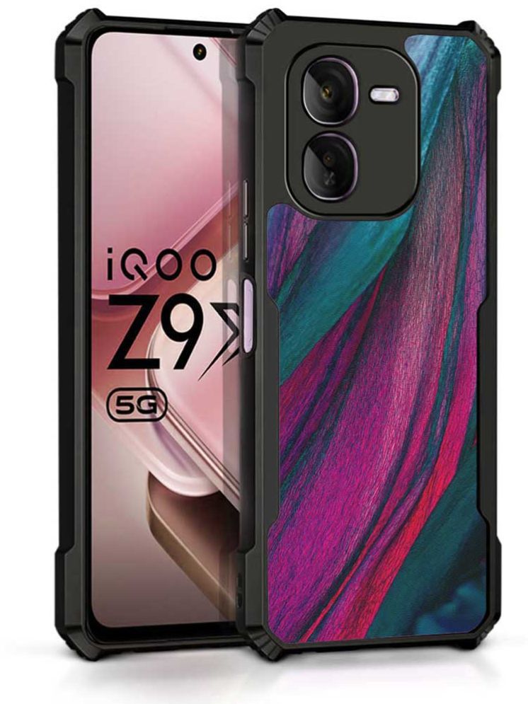     			COBERTA Multicolor Printed Back Cover Polycarbonate Compatible For iQOO Z9x 5G ( Pack of 1 )