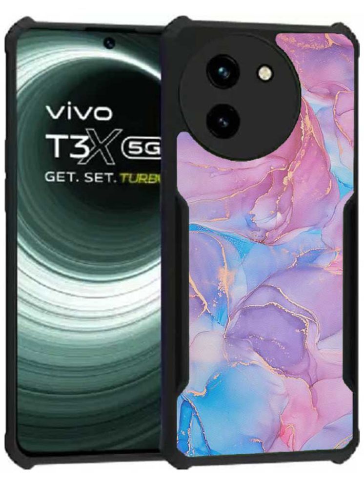     			COBERTA Multicolor Printed Back Cover Polycarbonate Compatible For Vivo T3x 5G ( Pack of 1 )