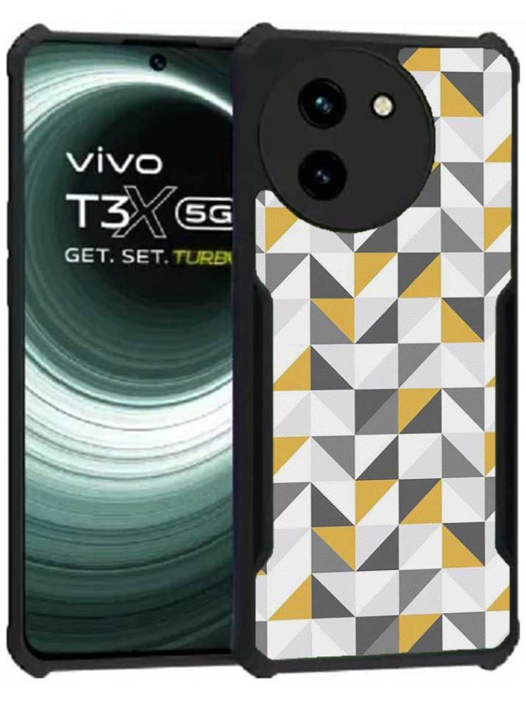     			COBERTA Multicolor Printed Back Cover Polycarbonate Compatible For Vivo T3x 5G ( Pack of 1 )