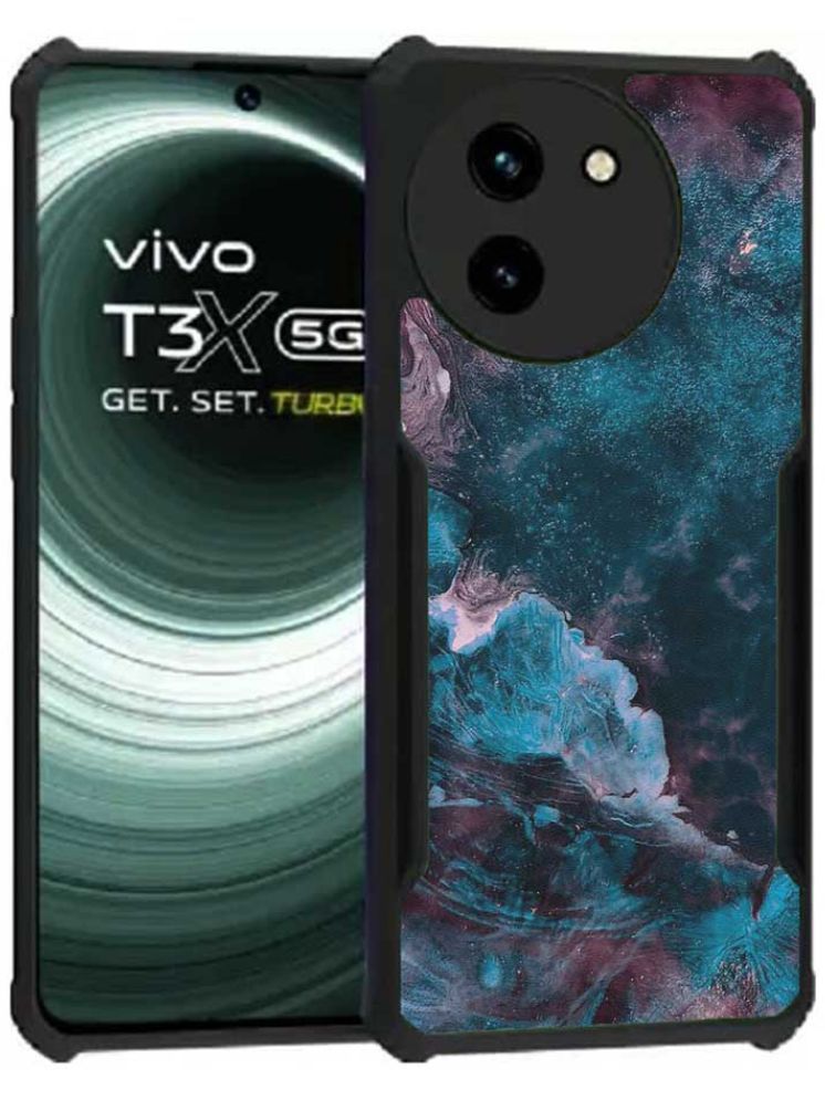     			COBERTA Multicolor Printed Back Cover Polycarbonate Compatible For Vivo T3x 5G ( Pack of 1 )