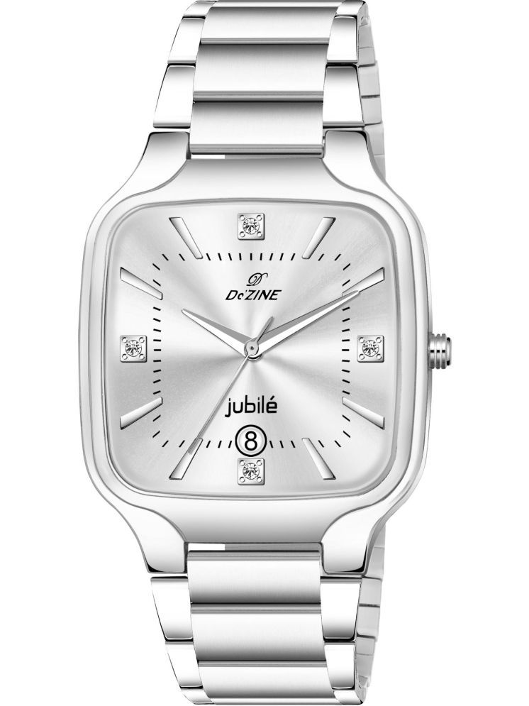     			Dezine Silver Stainless Steel Analog Men's Watch