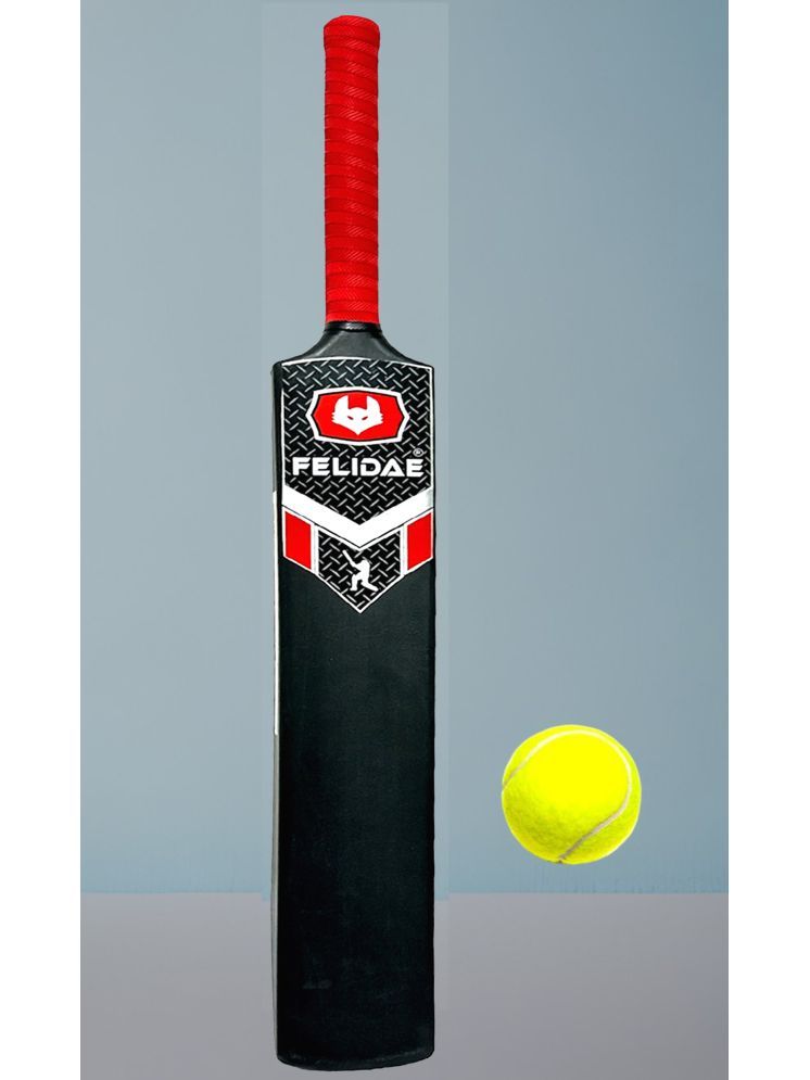     			FELIDAE PRO  Cricket Bat for Adults Plastic Tennis Cricket Bat for Mens Heavy Plastic Cricket Bats with Grip for Gully Cricket, Tournament Match Standard Full Size Tennis Ball Bat for Cricket(BAT+ 1 TENNIS BALL)