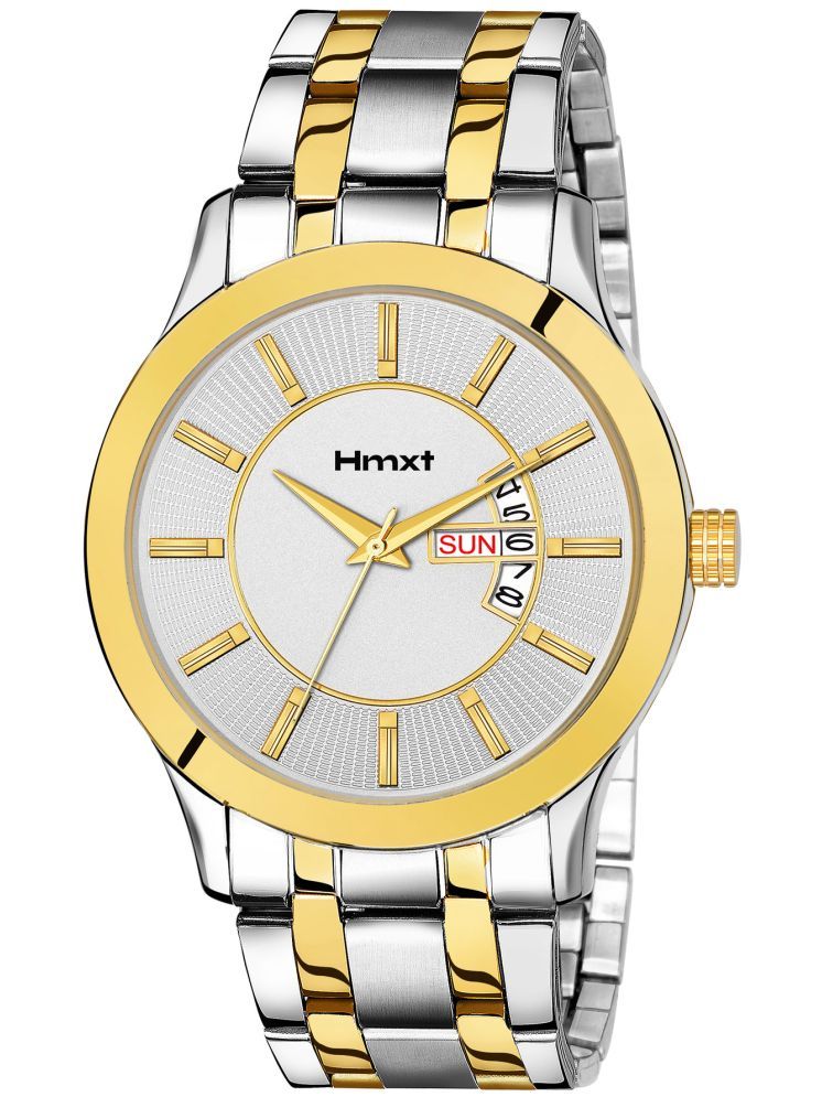     			HMXT Silver Stainless Steel Analog Men's Watch