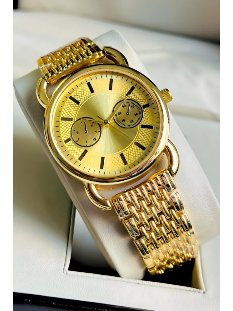     			LOUIS KOUROS Gold Metal Analog Womens Watch