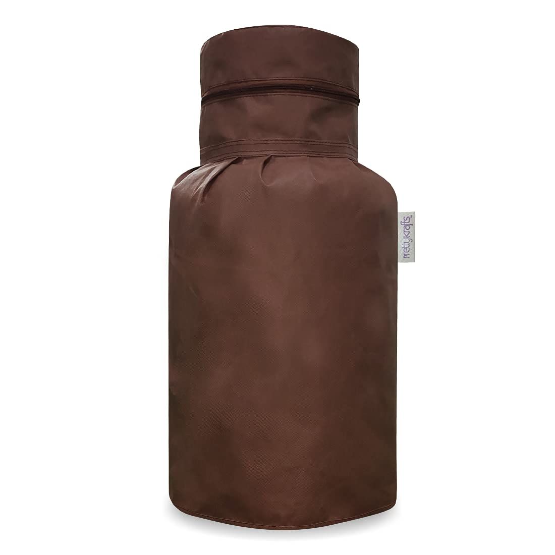     			PrettyKrafts Single Cotton Brown Cylinder Cover