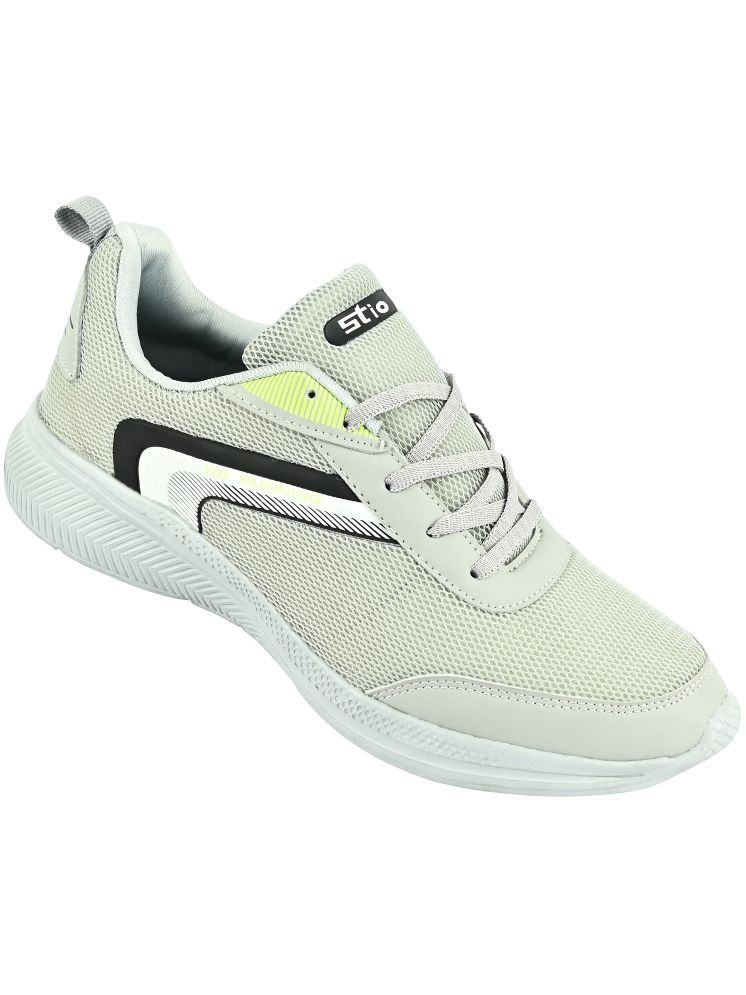     			STIO ECO-4-L.GREY Gray Men's Sports Running Shoes