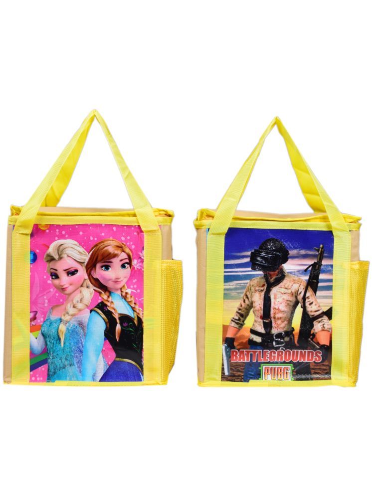     			SUNESH CREATION Yellow Lunch Bag ( 2 Pcs )