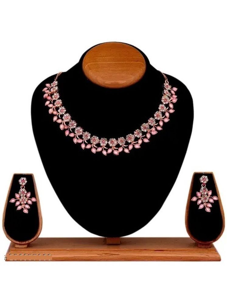     			Samridhi DC Silver Alloy Necklace Set ( Pack of 1 )