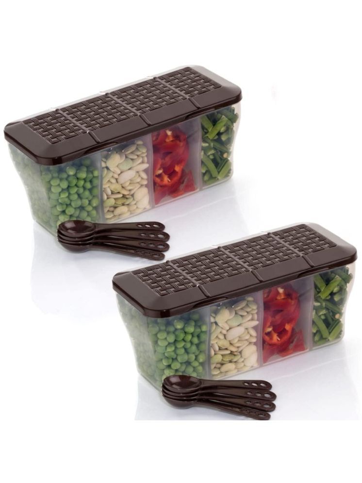     			Vittamix Plastic Brown Multi-Purpose Container ( Set of 2 )