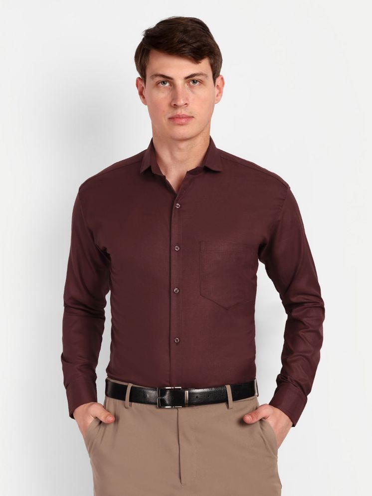     			colorwings Cotton Blend Regular Fit Full Sleeves Men's Formal Shirt - Maroon ( Pack of 1 )