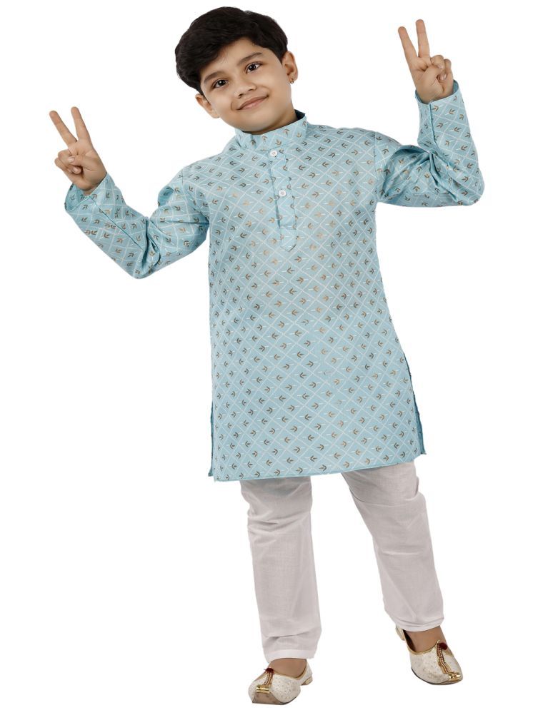     			s muktar garments Pack of 1 Boys Cotton Blend ( Teal )