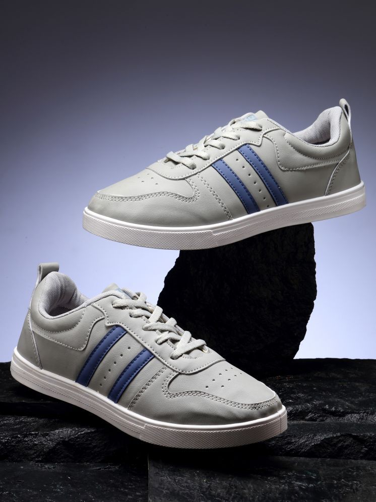     			ASIAN Light Grey Men's Sneakers