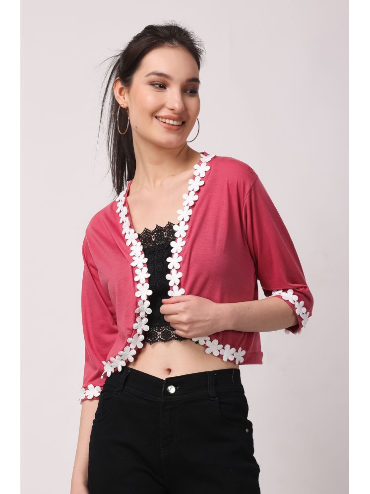     			Affair Cotton Women's Shrugs - Pink ( Single )