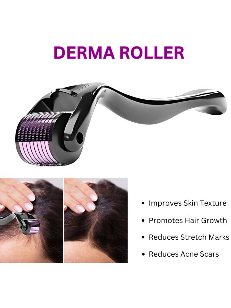     			DERMA ROLLER 0.5 MM WITH 540 TITANIUM ALLOY NEEDLES FOR FACE ACNE SCARS, SKIN AGEING