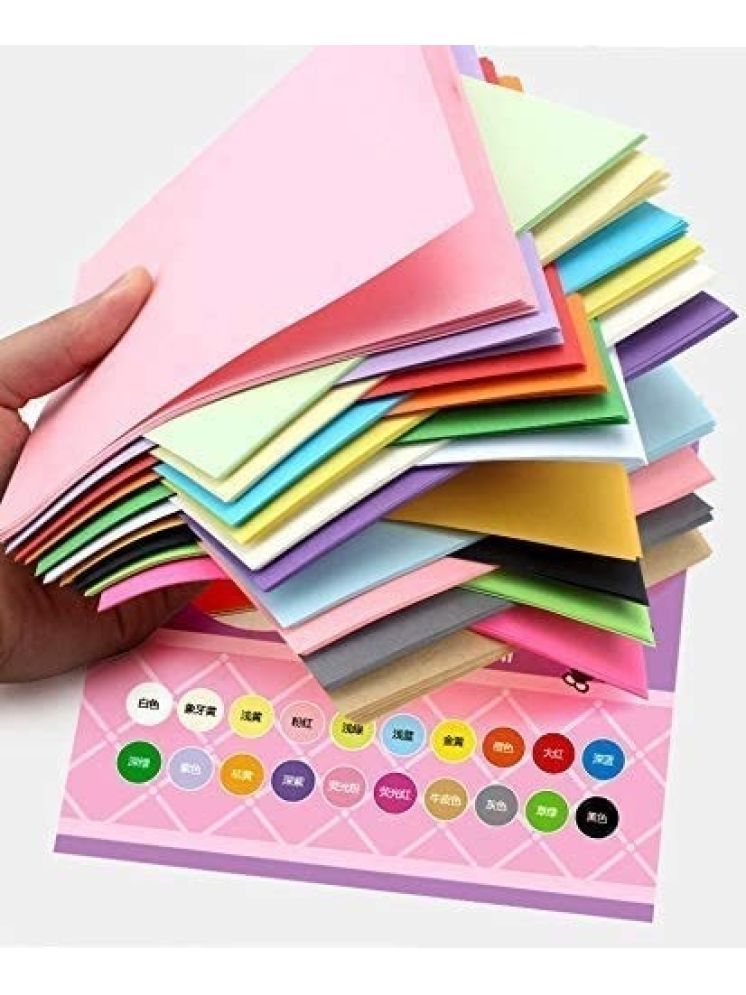     			ECLET A4 100 Coloured Sheets (10 Sheets each color)Copy Printing /Art and Craft Paper Double Sided Coloured Origami Folding DIY Craft Smooth Finish use in Home, School, Office Stationery Children's Day Gift, Birthday Gift, Party Favors,christmas decor etc