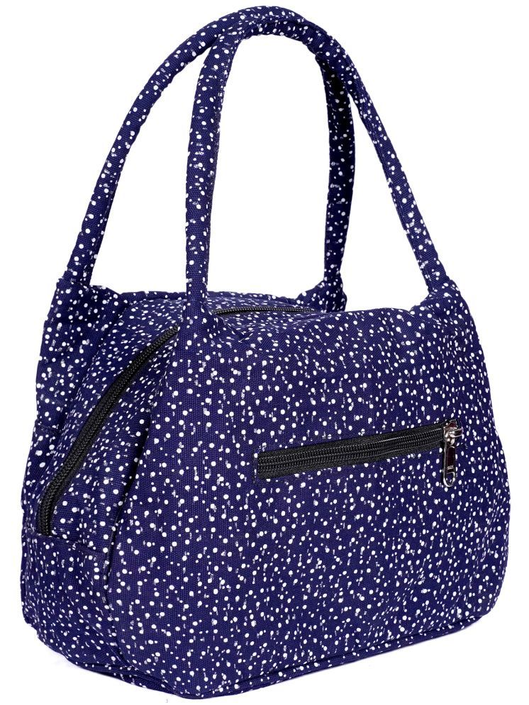     			ENSAC Blue Cotton Handheld Bag