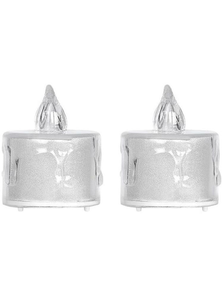     			Home Lane Off White LED Tea Light Candle 5 cm ( Pack of 2 )