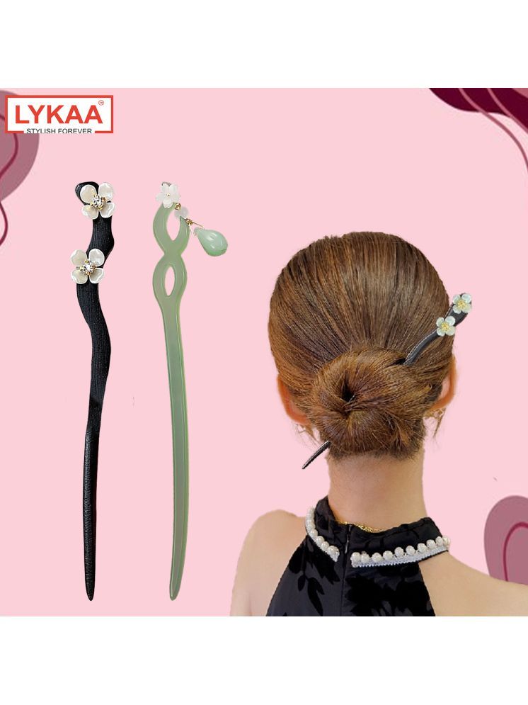     			LYKAA Multi Women's Hair Sticks ( Pack of 2 )