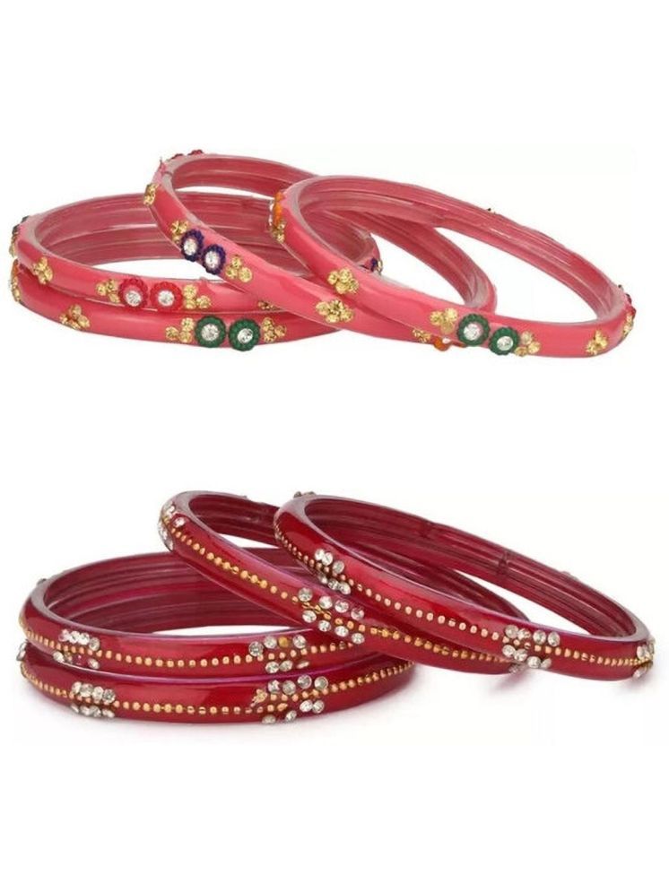     			Somil Multicolor Bangle Set ( Pack of 8 )