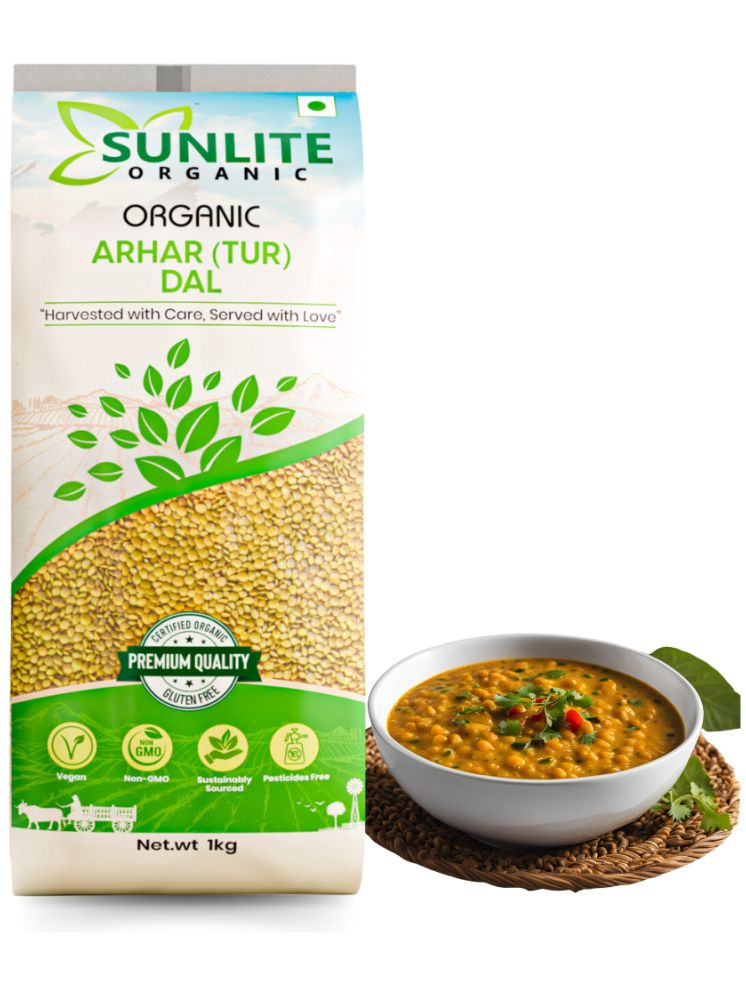     			Sunlite Organic Unpolished Arhar (Tur) Dal/Toor Dal 1 kg