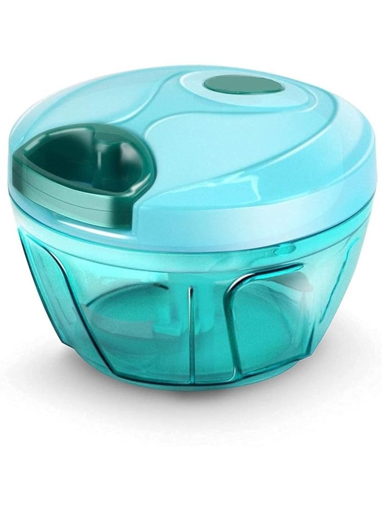     			Uni5 Vegetable Chopper Sea Green Plastic Mannual Chopper 350 ml ( Pack of 1 )