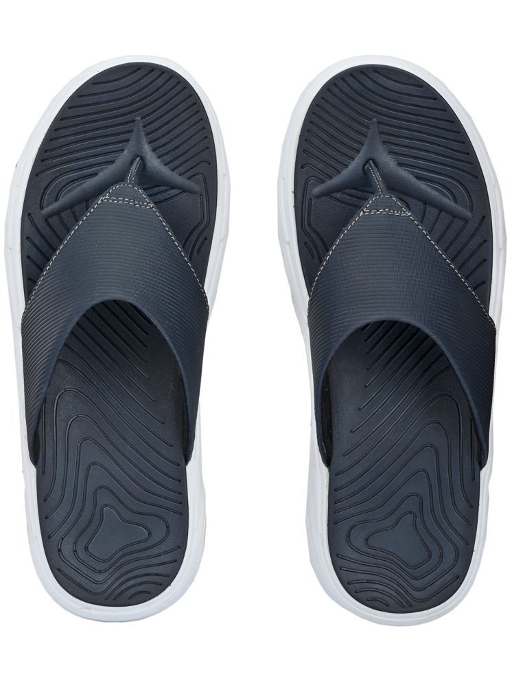     			softio Blue Men's Thong Flip Flop