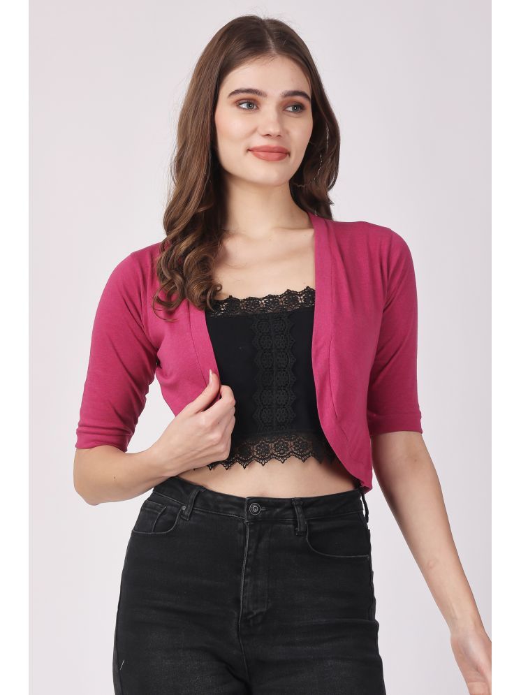     			Affair Cotton Women's Shrugs - Pink ( Single )