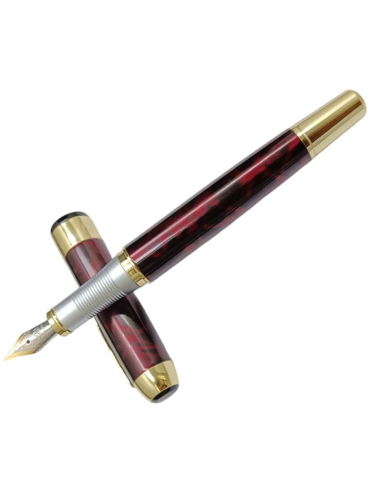     			Dikawen Maroon Fine Line Fountain Pen ( Pack of 1 )