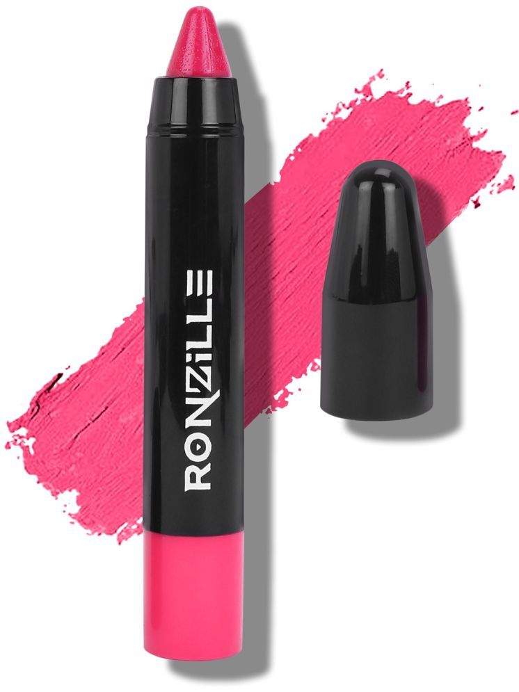     			Ronzille Strawberry Pink Matte Lipstick 4.5