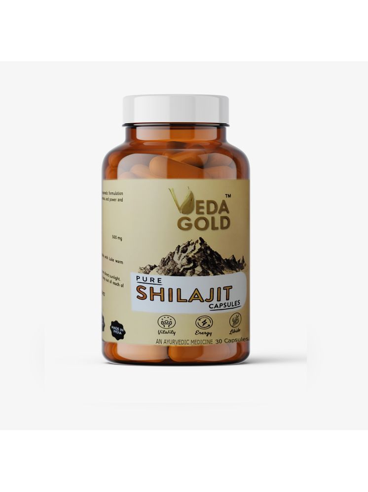     			Shilajit Capsules With Safed Musli, Ashwagandha & , 30 Capsules/ Stamina & Strength Capsules/ POWER BOOSTER SHILAJIT I SHILAJEET GOLD Capsule