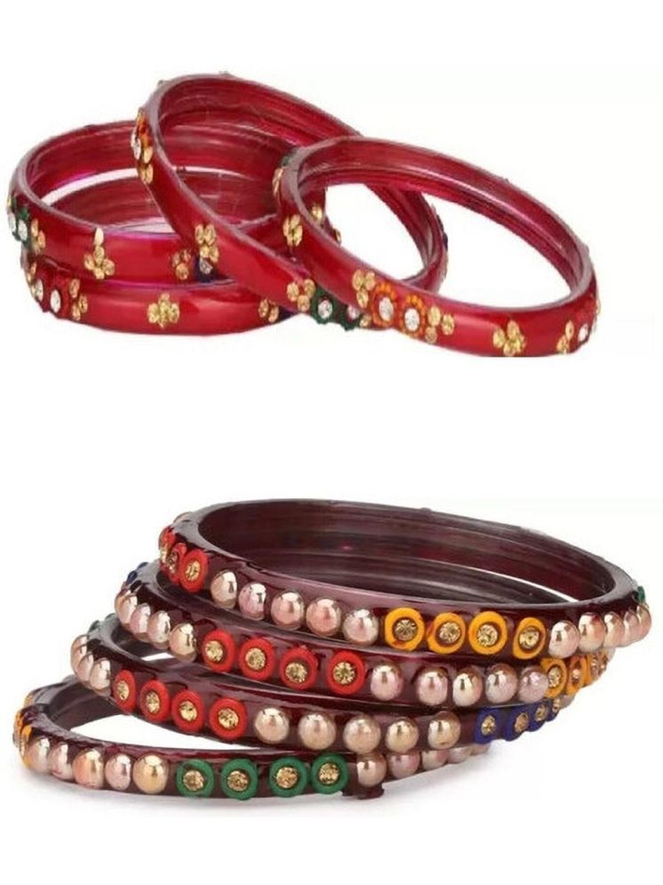     			Somil Multicolor Bangle ( Pack of 8 )